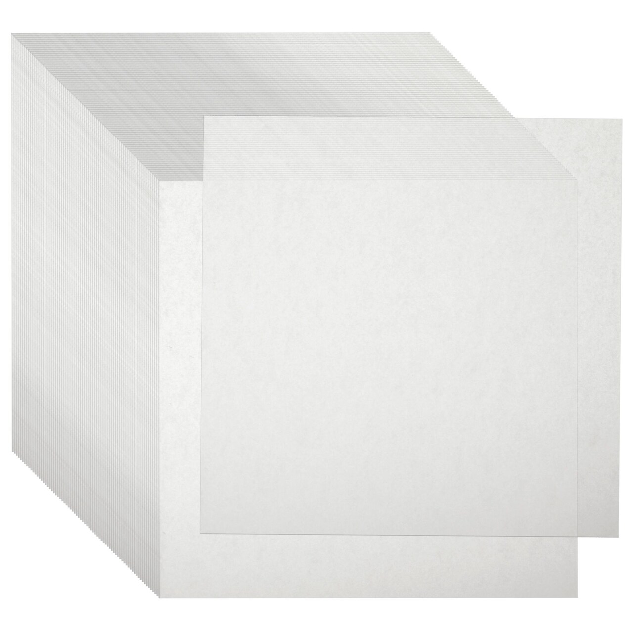 500 Pack Wax Paper Sheets, Pre-Cut Square Liners for Food, Bakery, Deli (6x6 in, White)